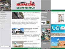 Tablet Screenshot of hennecke-baustoffzentrum.de